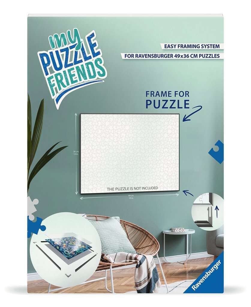 Spiel Puzzle-Rahmen, weiß