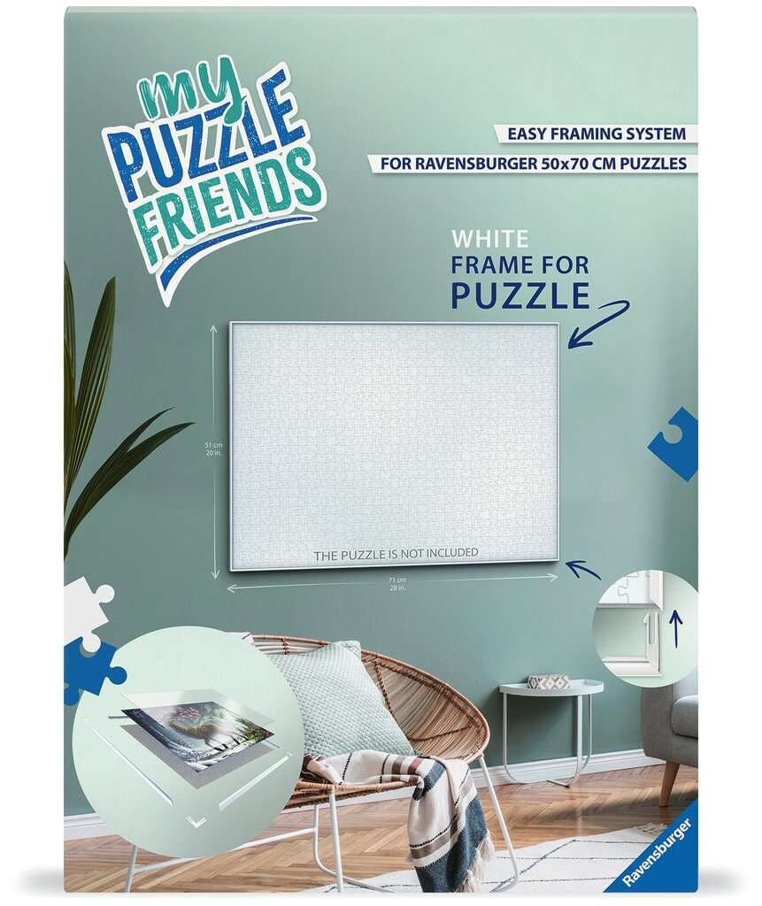 Spiel Puzzle-Rahmen, weiß