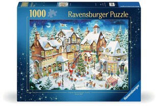 Ravensburger Spiel Erwachsenenpuzzle 1000 Teile - Weihnachtsdorf 