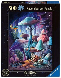 Ravensburger Spiel Erwachsenenpuzzle 500 Teile - Pilze im Mondschein 