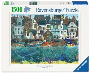 Ravensburger Spiel Erwachsenenpuzzle 1500 Teile - Wundersamer Hafen 