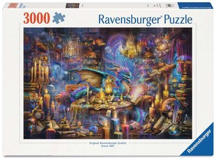 Ravensburger Spiel Erwachsenenpuzzle 3000 Teile - Drachenbibliothek 
