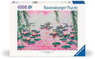 Ravensburger Spiel Erwachsenenpuzzle 4000 Teile - Rosafarbene Seerosen von Mauro Bergonzoli 