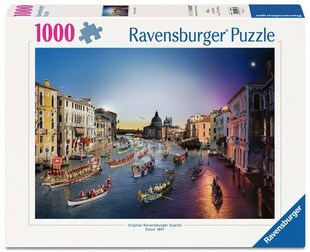 Ravensburger Spiel Erwachsenenpuzzle 1000 Teile - Venedig von Tag zu Nacht 