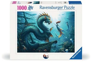 Ravensburger Spiel Verzauberte Tiefen: Drache, Meerjungfrau und Schildkröten 