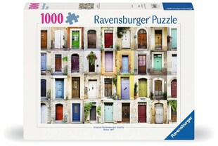 Ravensburger Spiel Erwachsenenpuzzle 1000 Teile - Schöne Türen in der französischen Provinz 