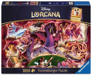 Ravensburger Spiel Erwachsenenpuzzle 1000 Teile - Disney Lorcana - Glimmers of the Realm: Ruby 