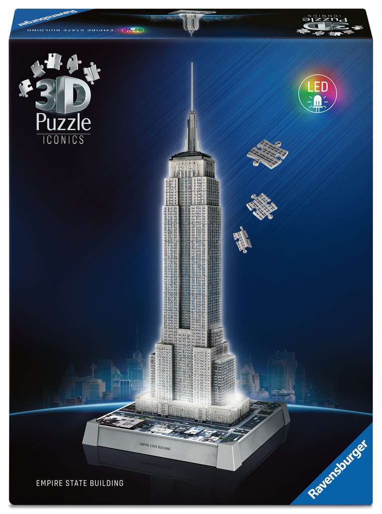 Ravensburger Spiel Iconics: Empire State Building - mit Licht 