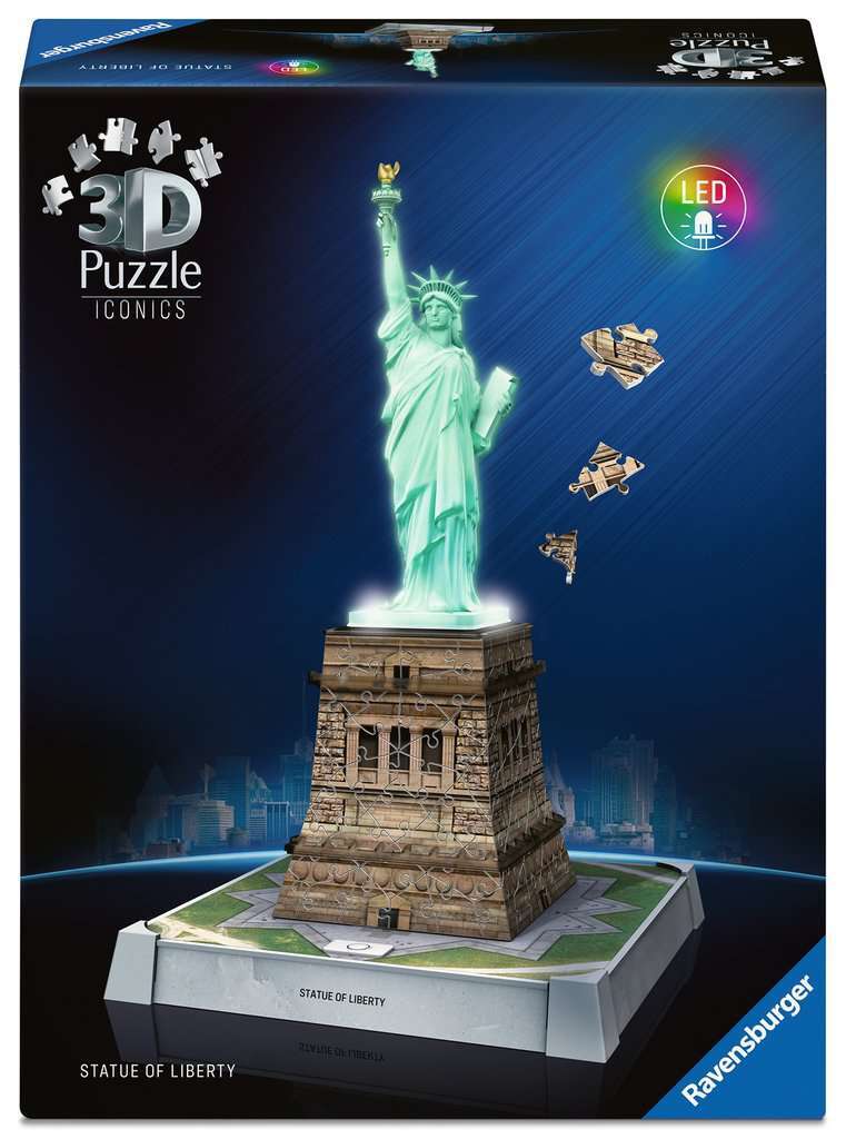 Ravensburger Spiel Iconics: Freiheitsstatue - mit Licht 