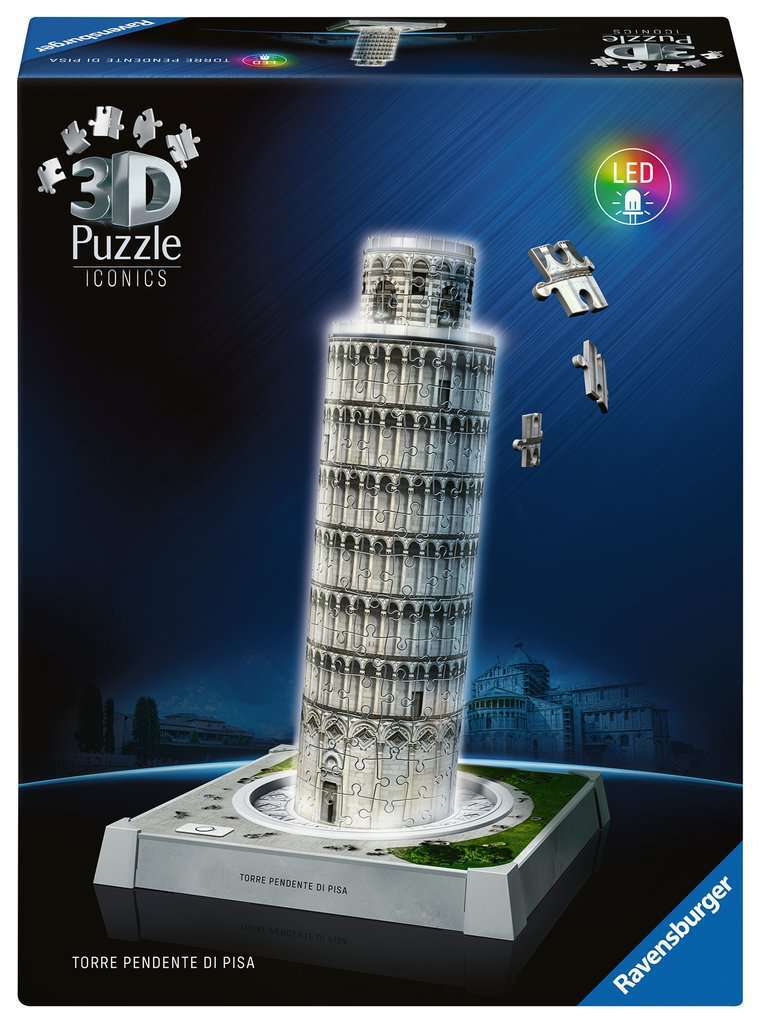 Ravensburger Spiel Iconics: Schiefer Turm von Pisa - mit Licht 