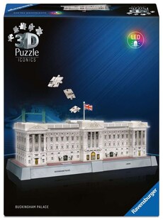 Ravensburger Spiel 3D Puzzle Iconics: Buckingham Palace - mit Licht 