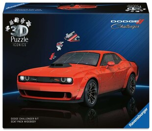 Ravensburger Spiel 3D Puzzle Iconics: Dodge Chall. R/T Scat Pack Widebody 