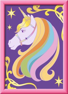 Ravensburger Spiel CreArt, Malen nach Zahlen Kinder Unicorn Academy - Wildstar 