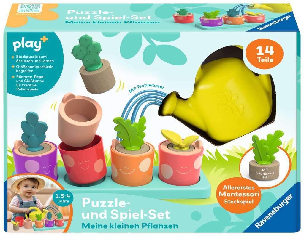 Ravensburger Spiel Puzzle- und Spiel-Set: Meine kleinen Pflanzen 