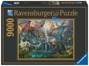 Ravensburger Spiel Erwachsenenpuzzle 9000 Teile - Zauberhafter Drachenwald 