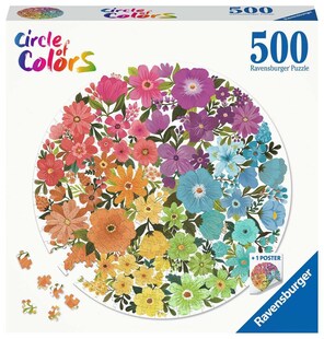 Ravensburger Spiel Erwachsenenpuzzle 500 Teile - Circle of Colors - Blumen 