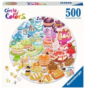 Ravensburger Spiel Erwachsenenpuzzle 500 Teile - Circle of Colors - Desserts & Gebäck 