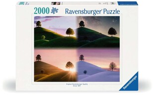 Ravensburger Spiel Erwachsenenpuzzle 2000 Teile - Stimmungsvolle Bäume und Berge 