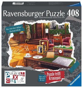 Ravensburger Spiel Puzzle X Crime 408 Teile - Ein mörderischer Geburtstag 