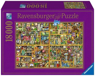Ravensburger Spiel Erwachsenenpuzzle 18000 Teile - Colin Thompson - Magisches Bücherregal 