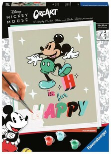Ravensburger Spiel CreArt Adults Trend Disney Micky Maus - H is for happy 
