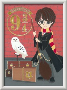 Ravensburger Spiel CreArt, Malen nach Zahlen Kinder Harry Potter - Abfahrt nach Hogwarts 