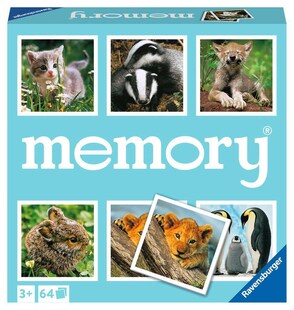 Ravensburger Spiel memory® Tierkinder - Kinderspiel ab 3 Jahre 