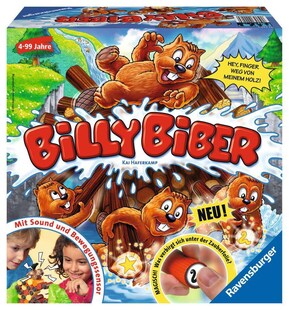 Ravensburger Spiel Billy Biber - Kinderspiel ab 4 Jahre 