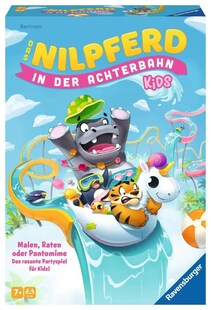 Ravensburger Spiel Das Nilpferd in der Achterbahn Kids - Kinderspiel ab 7 Jahre 
