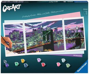 Ravensburger Spiel CreArt Premium Triptychon - Skyline von New York 