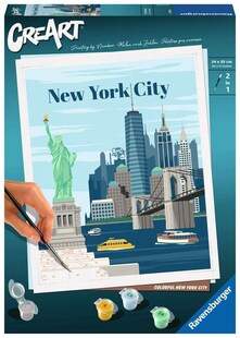 Ravensburger Spiel CreArt Citys - Farbenfrohes New York City 