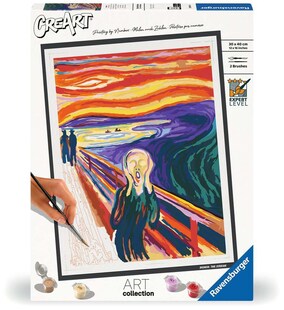 Ravensburger Spiel CreArt, Malen nach Zahlen Art Collection - Der Schrei (Munch) 