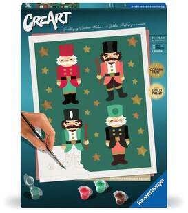 Ravensburger Spiel CreArt, Malen nach Zahlen Adults Trend - Christmas Nutcracker Delight 
