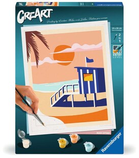 Ravensburger Spiel CreArt, Malen nach Zahlen Adults Trend - Strandhaus 