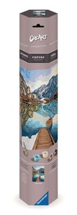 Ravensburger Spiel CreArt, Malen nach Zahlen Canvas Leinwand - Seeblick 