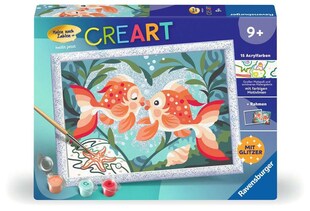 Ravensburger Spiel CreArt, Malen nach Zahlen Kinder - Verliebte Fische 