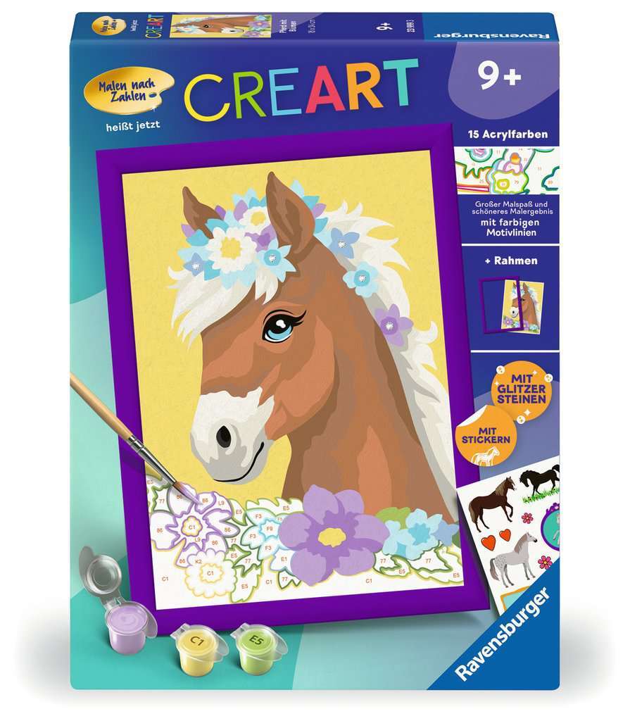 Ravensburger Spiel Pferd mit Blumen 