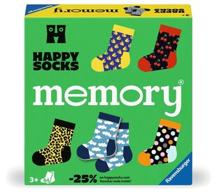 Ravensburger Spiel memory® Happy Socks - Kinderspiel ab 3 Jahre 