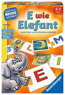 Ravensburger Spiel E wie Elefant - Kinderspiel ab 5 Jahre 