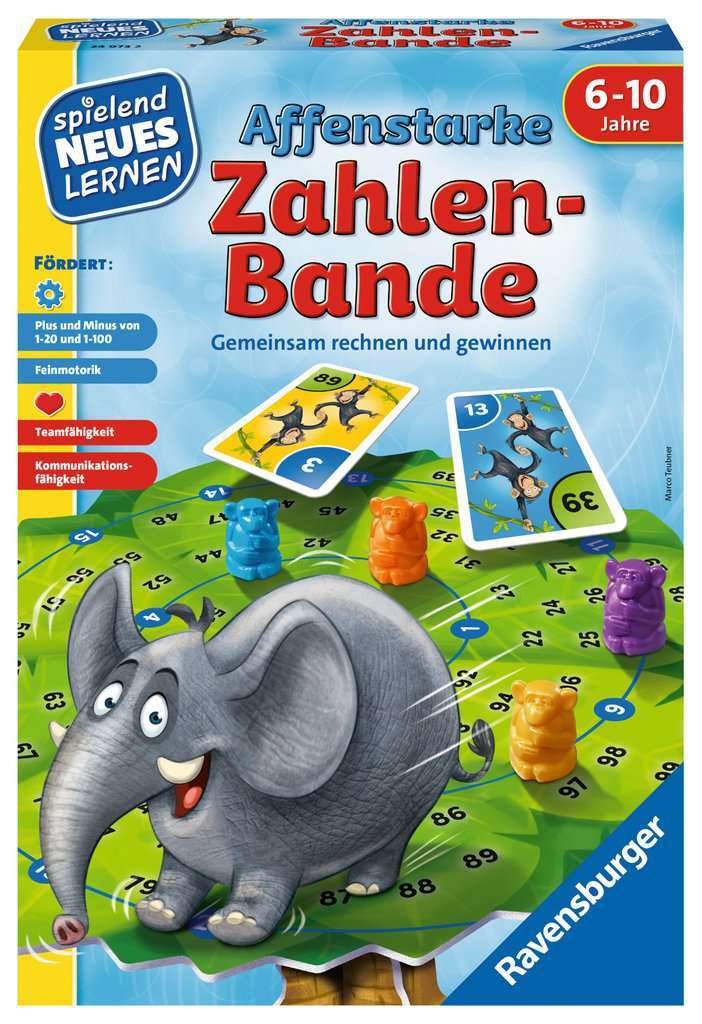 Ravensburger Spiel Affenstarke Zahlen-Bande 