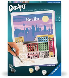 Ravensburger Spiel CreArt, Malen nach Zahlen Citys - Farbenfrohes Berlin 
