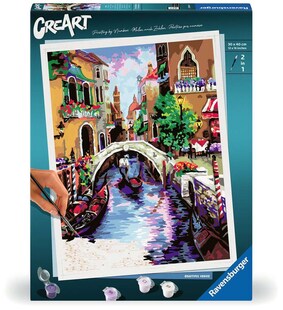 Ravensburger Spiel CreArt, Malen nach Zahlen Adults Premium - Zauberhaftes Venedig 