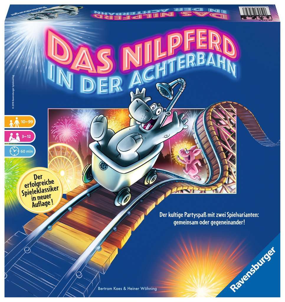 Ravensburger Spiel Das Nilpferd in der Achterbahn 