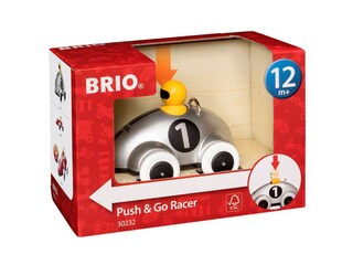 BRIO Spiel BRIO Infant/ Toddler - Push & Go Rennwagen Silber Edition 