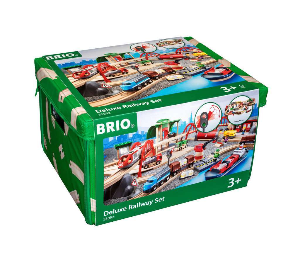 BRIO Spiel Stra&szlig;en & Schienen Bahn Set Deluxe 