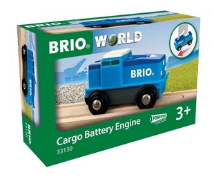 BRIO Spiel BRIO World - Blaue Batterie Frachtlok 