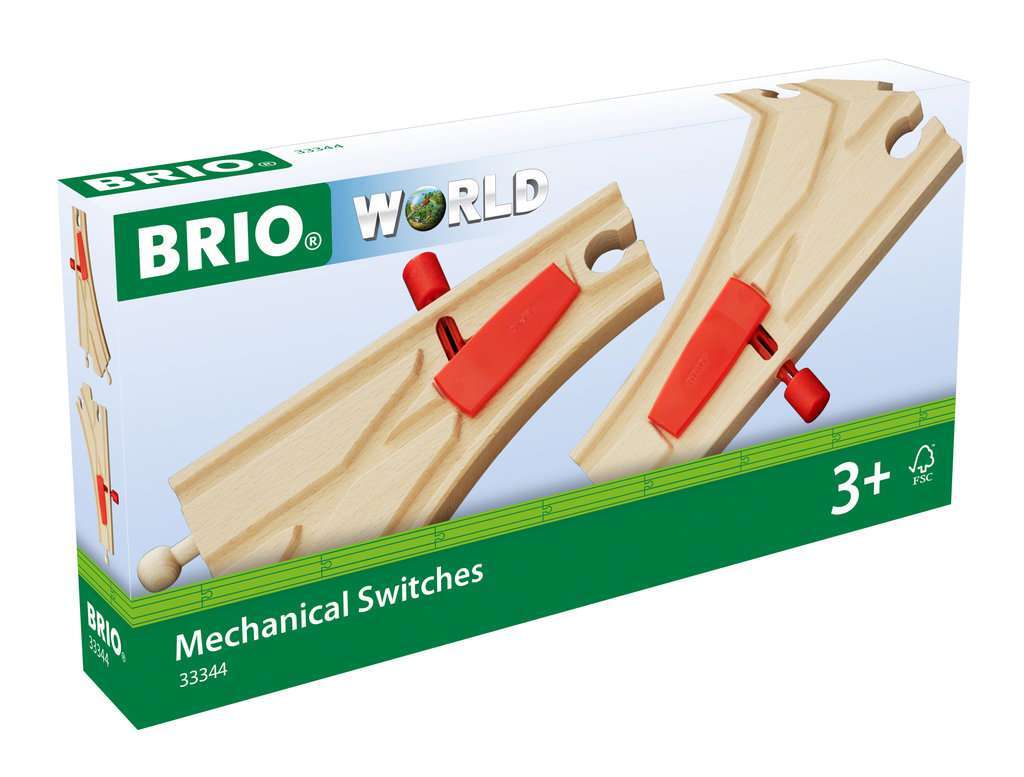BRIO Spiel Mechanisches Weichenpaar (L1/M1) 