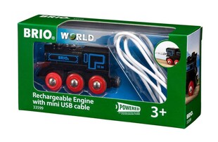 BRIO Spiel BRIO World - Schwarze Akku-Lok mit Mini-USB 