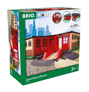 BRIO Spiel BRIO World - Großer Ringlokschuppen 