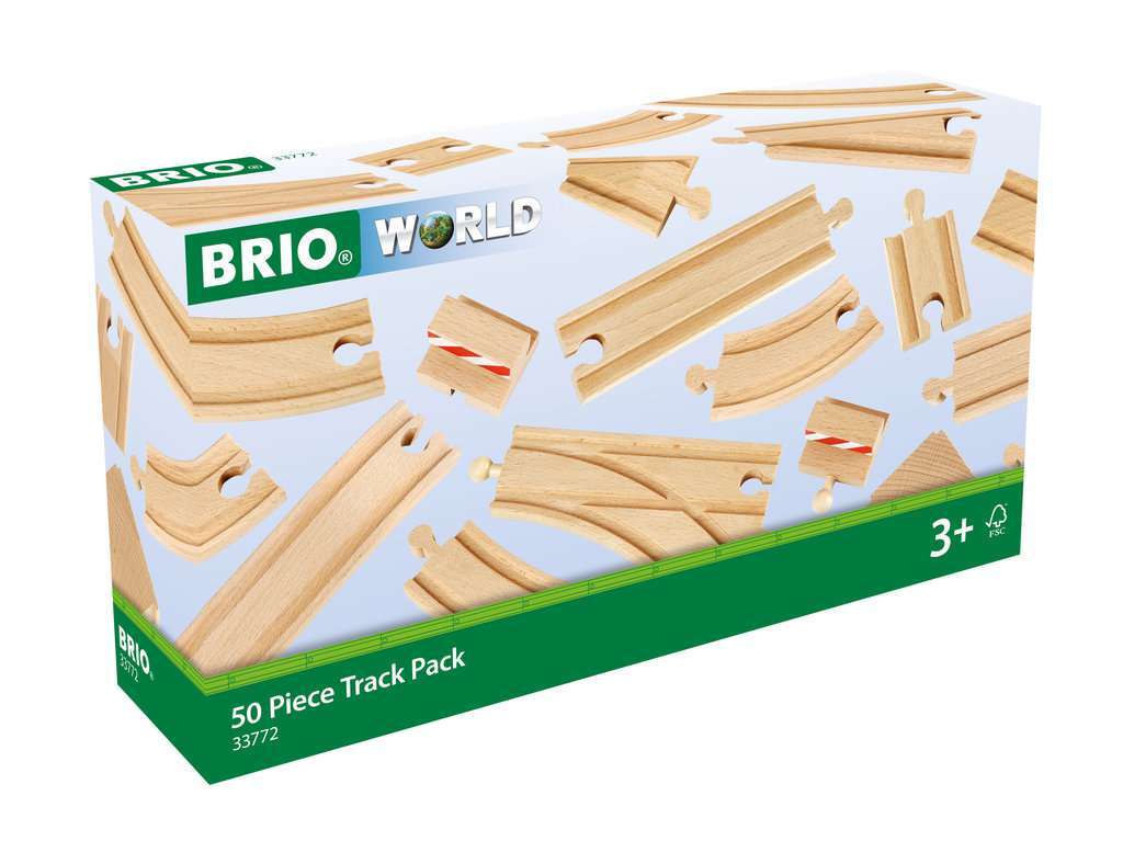 BRIO Spiel Gro&szlig;es Schienensortiment, 50 Teile 